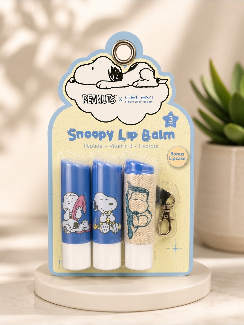 Peanuts x Célavi Snoopy Lip Balm Set - Picture 3 of 3
